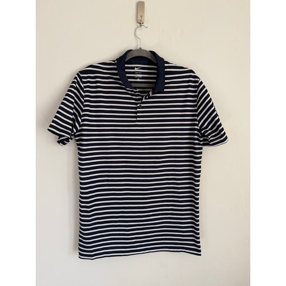 Nike Dri Fit Men’s Stripe Polo Shirt Size M - Picture 2 of 8